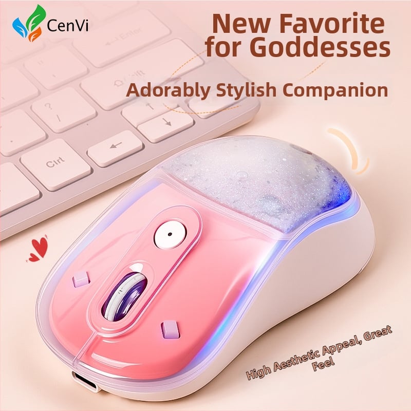 Оптична безжична мишка WH001, 2400 dpi, 2.4 GHz, ергономична, Plug-and-Play