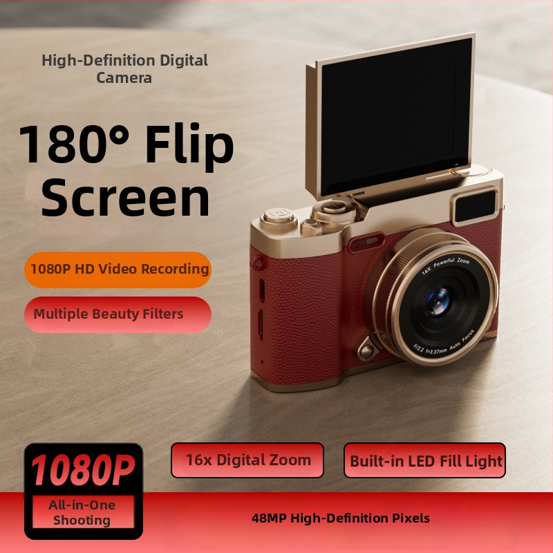 Kvázi-profesionálny digitálny fotoaparát so snímačom CCD, 16x optický zoom, maximálne rozlíšenie 1280x1024, LCD displej, elektronická stabilizácia obrazu