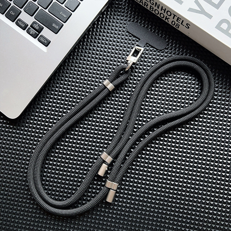 Lanyard na mobilný telefón, polyesterový šnúra, kovová spona, unisex, Love cool caterpillar