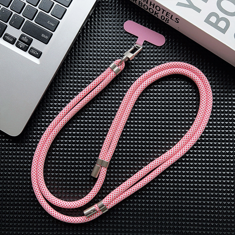 Lanyard na mobilný telefón, polyesterový šnúra, kovová spona, unisex, Love cool caterpillar