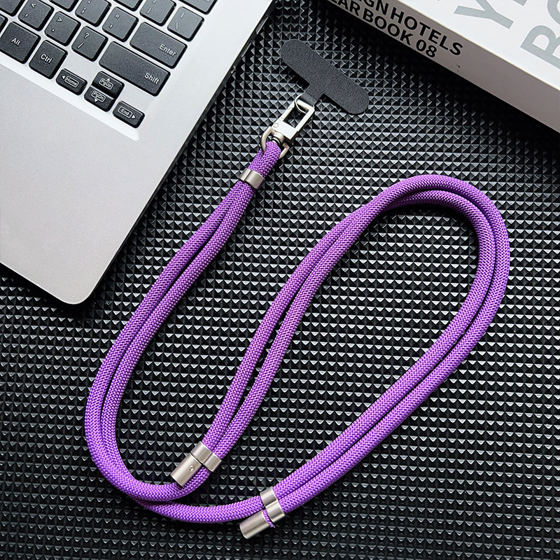 Lanyard na mobilný telefón, polyesterový šnúra, kovová spona, unisex, Love cool caterpillar