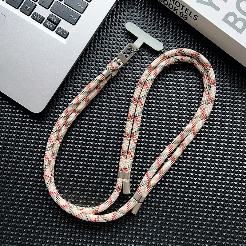 Lanyard na mobilný telefón, polyesterový šnúra, kovová spona, unisex, Love cool caterpillar