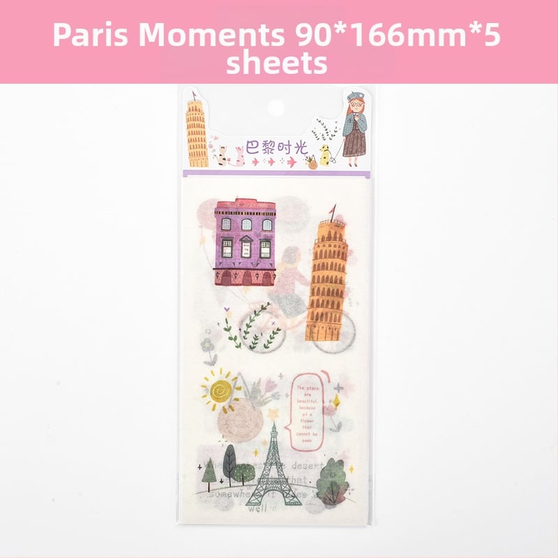 Бележник с хартиени стикери за дневник — сладки карикатури, модел HZ0183, печат, серия And paper stickers