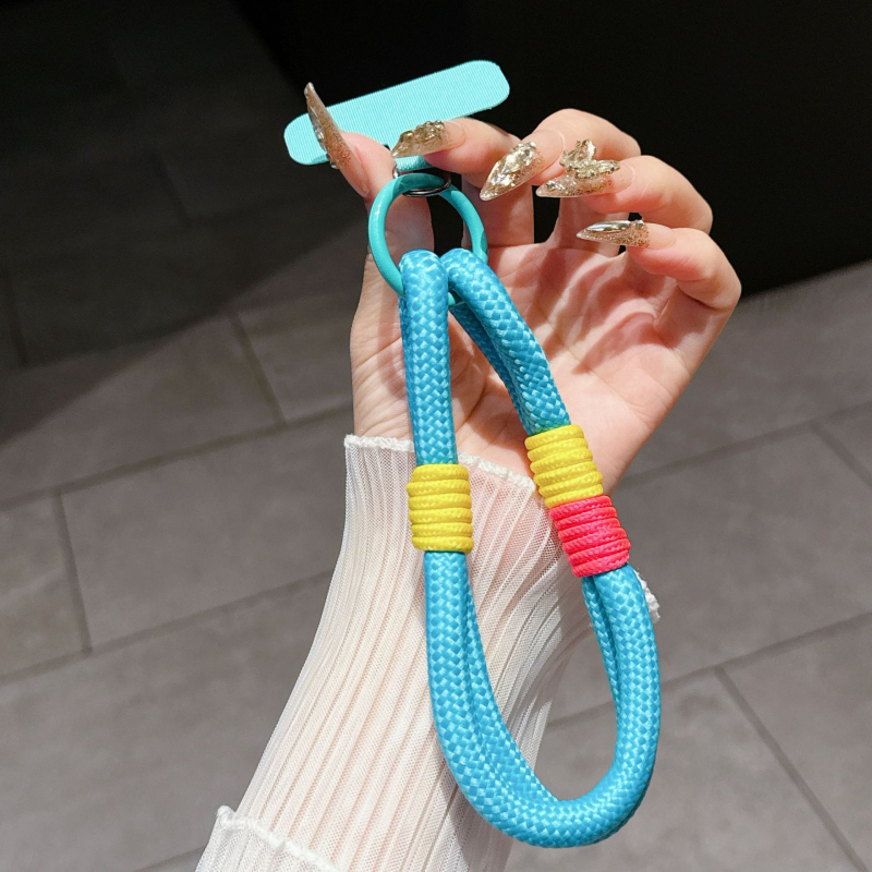 Șnur pentru telefon cu clips, design unisex, corp din nylon, sfoară din poliester, cataramă metalică