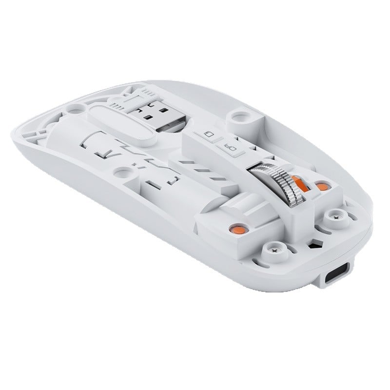 Bežična Bluetooth miša, dvomodna 2,4G/Bluetooth, 5 tipki, DPI 800/1000/1400, ergonomska, punjiva baterija 400mAh