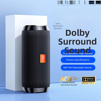 Voice of Berlin Bluetooth reproduktor so subwooferom - IPX7 vodotesný, 100 Hz-20 kHz, SNR ≥70 dB, Bluetooth/TF/USB/AUX