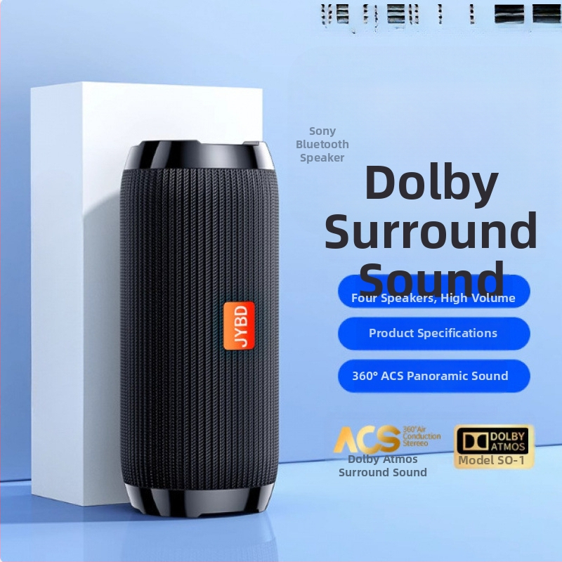 Voice of Berlin Bluetooth reproduktor so subwooferom - IPX7 vodotesný, 100 Hz-20 kHz, SNR ≥70 dB, Bluetooth/TF/USB/AUX