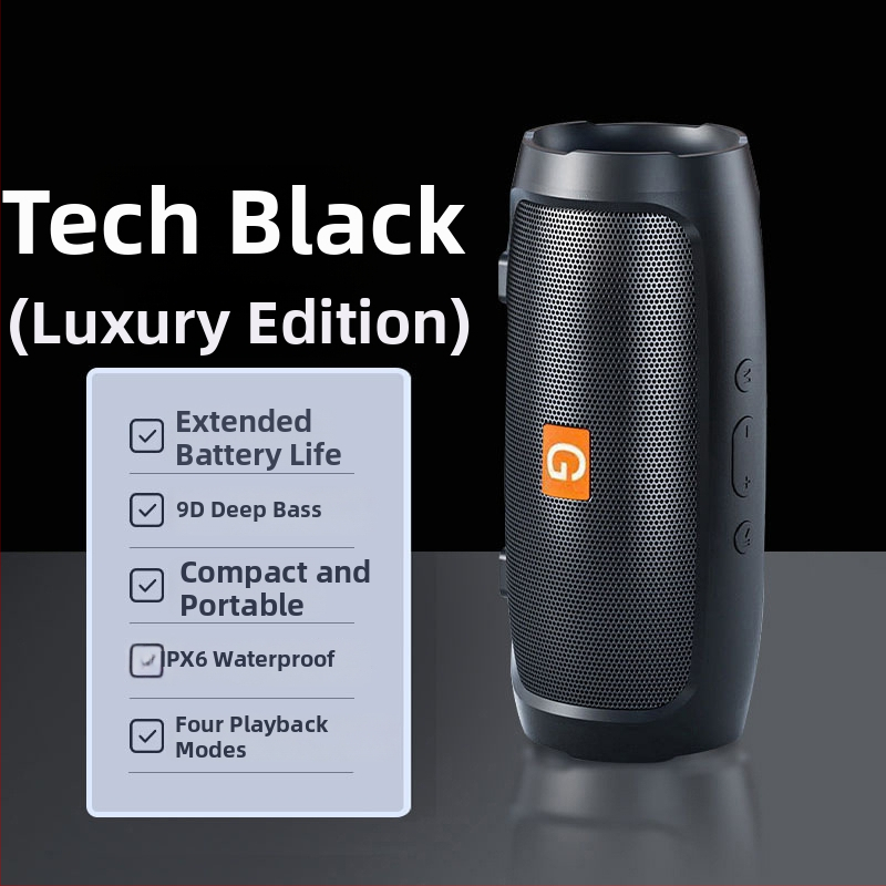 Voice of Berlin Bluetooth reproduktor so subwooferom - IPX7 vodotesný, 100 Hz-20 kHz, SNR ≥70 dB, Bluetooth/TF/USB/AUX