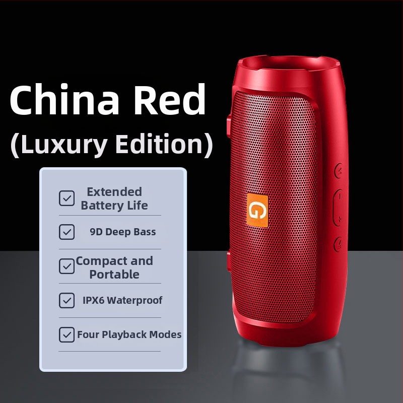 Voice of Berlin Bluetooth reproduktor so subwooferom - IPX7 vodotesný, 100 Hz-20 kHz, SNR ≥70 dB, Bluetooth/TF/USB/AUX