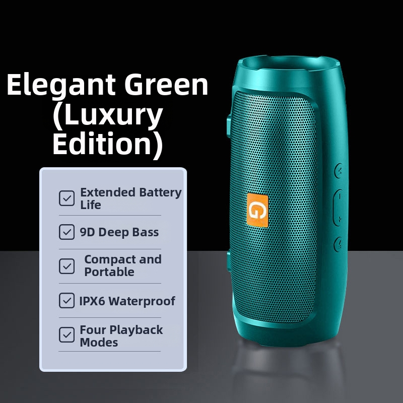 Voice of Berlin Bluetooth reproduktor so subwooferom - IPX7 vodotesný, 100 Hz-20 kHz, SNR ≥70 dB, Bluetooth/TF/USB/AUX