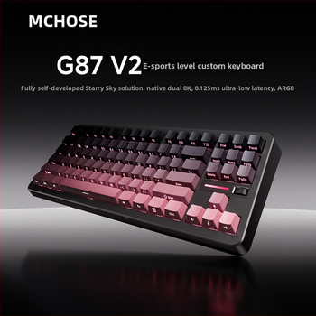 MCHOSE G87V2 mehanička tipkovnica s gasket konstrukcijom, 87 tipki, tri načina rada, RGB osvjetljenje