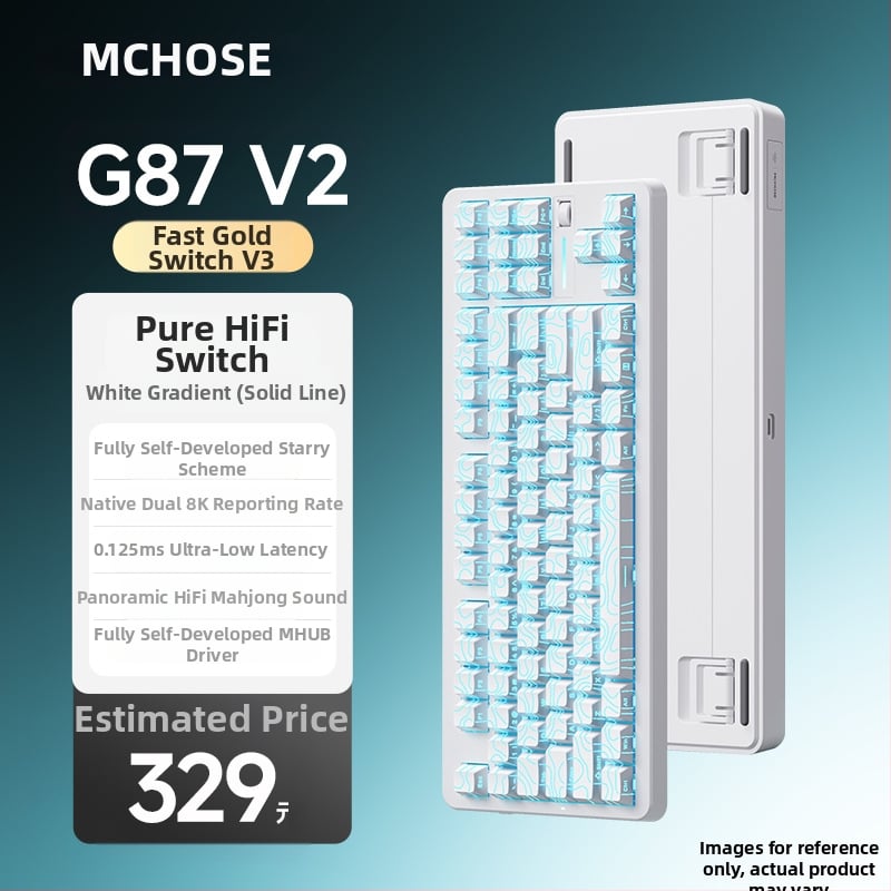 MCHOSE G87V2 mehanička tipkovnica s gasket konstrukcijom, 87 tipki, tri načina rada, RGB osvjetljenje