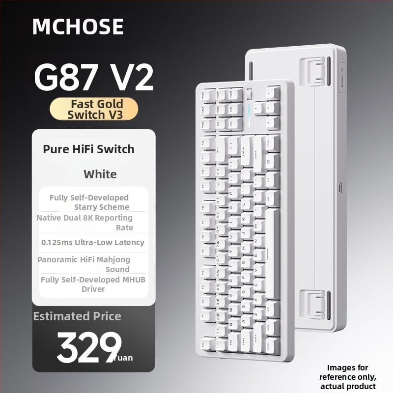 MCHOSE G87V2 mehanička tipkovnica s gasket konstrukcijom, 87 tipki, tri načina rada, RGB osvjetljenje