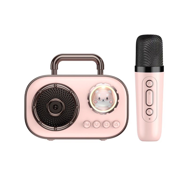 Prijenosni Bluetooth zvučnik, Bluetooth 5.3; Frekvencijski odziv 100 Hz–20 kHz; SNR ≥60 dB; Doseg 10 m; Ugrađena baterija 500–800 mAh