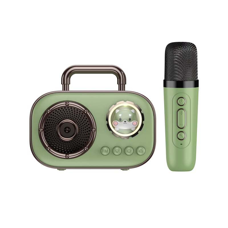 Prijenosni Bluetooth zvučnik, Bluetooth 5.3; Frekvencijski odziv 100 Hz–20 kHz; SNR ≥60 dB; Doseg 10 m; Ugrađena baterija 500–800 mAh