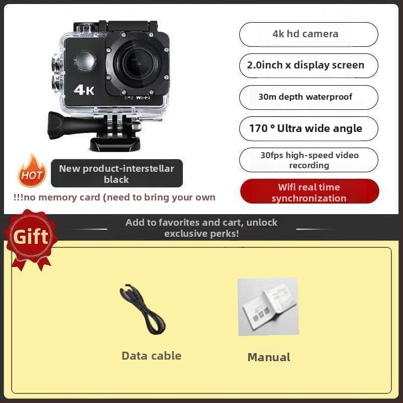 Moto kiivri kaamera duaalne stabiliseerimine, 4K salvestus, 360° panoraam, 1,5" LCD, 10x optiline zoom