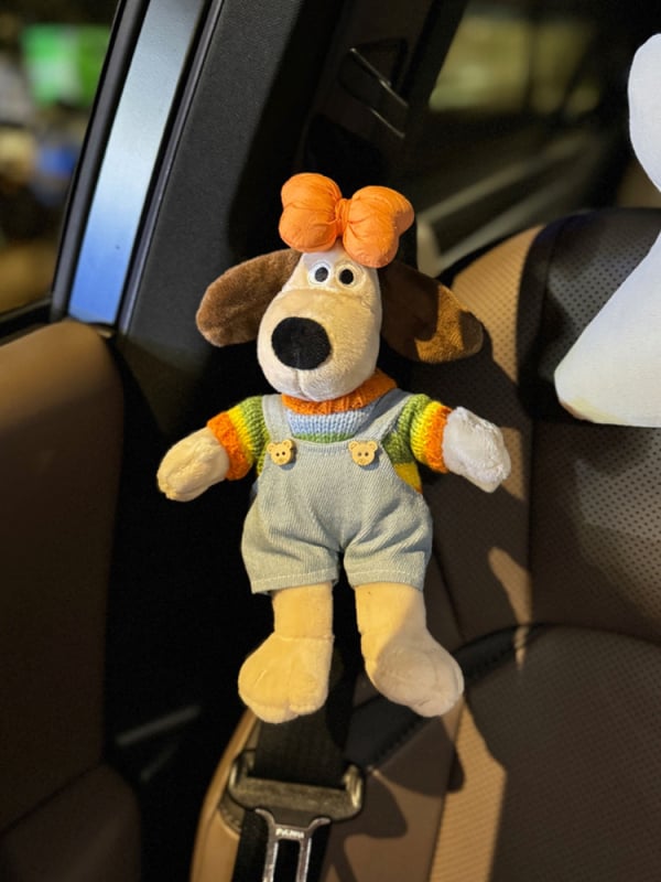 Καλύμματα ώμου ζώνης αυτοκινήτου με χαριτωμένο σκυλάκι – μαλακό ύφασμα, εσωτερική διακόσμηση