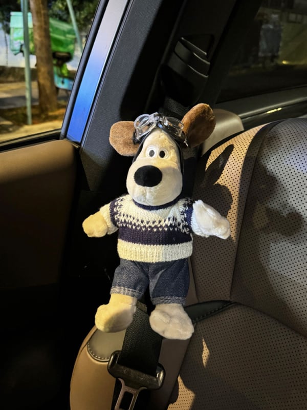 Καλύμματα ώμου ζώνης αυτοκινήτου με χαριτωμένο σκυλάκι – μαλακό ύφασμα, εσωτερική διακόσμηση