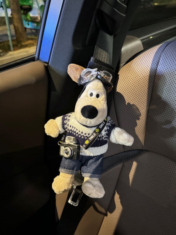 Καλύμματα ώμου ζώνης αυτοκινήτου με χαριτωμένο σκυλάκι – μαλακό ύφασμα, εσωτερική διακόσμηση