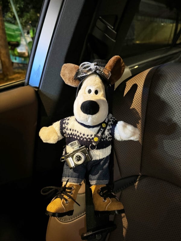 Καλύμματα ώμου ζώνης αυτοκινήτου με χαριτωμένο σκυλάκι – μαλακό ύφασμα, εσωτερική διακόσμηση