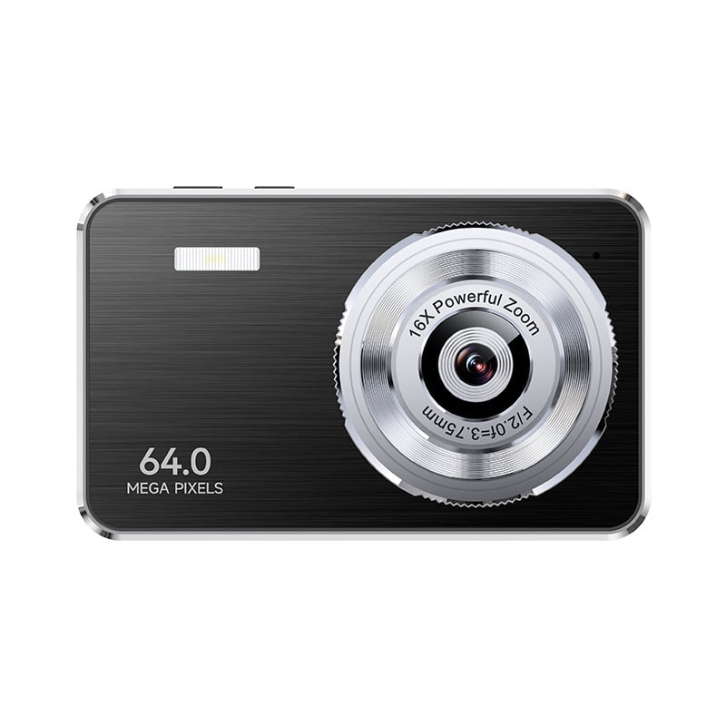 Digitális kamera CMOS szenzorral, 4,8 MP, 2,4 hüvelykes érintőképernyő, elektronikus képstabilizálás, SD-kártya tárolás