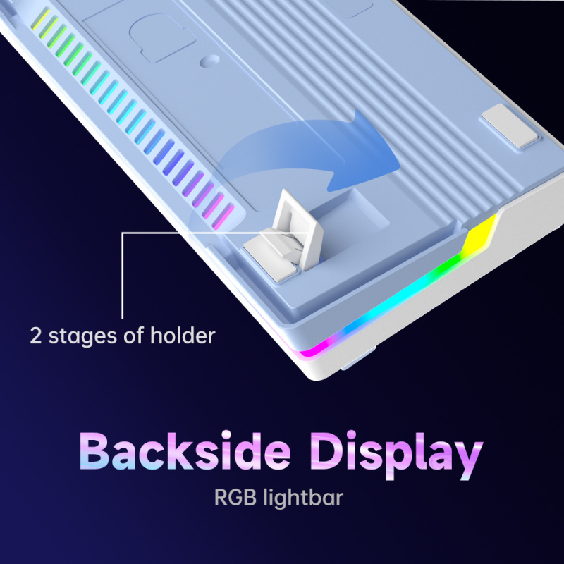 Mechanická klávesnica s gasket-montážou, RGB podsvietenie, 88–98 kláves, USB káblové pripojenie, hot-swappable