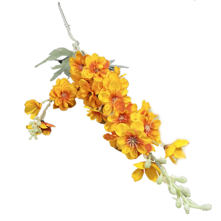 Garden svileno cvijeće Delphinium i Hyacint, aranžman za vjenčanja i kućnu dekoraciju