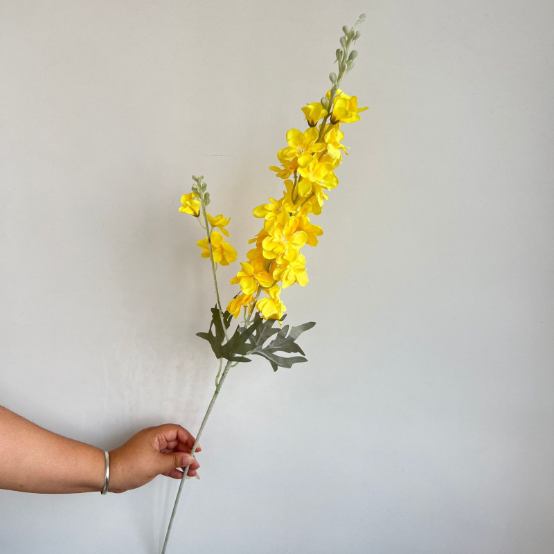 Garden svileno cvijeće Delphinium i Hyacint, aranžman za vjenčanja i kućnu dekoraciju
