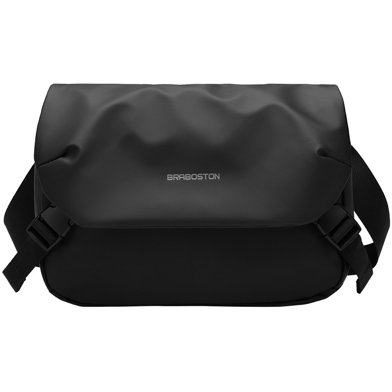 Muška crossbody torba — Oxford platno, vodootporna, jednobojni uzorak, podstava od poliester-pamuk
