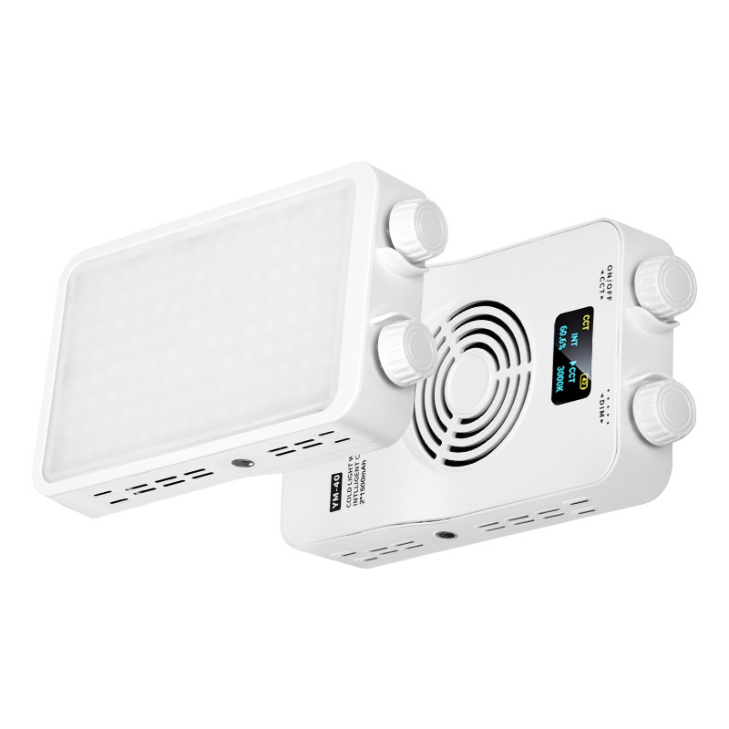 Lumină LED de umplere de 40W - portabilă, cu baterie încorporată, 7.4V, pentru streaming live, fotografie și video, în aer liber