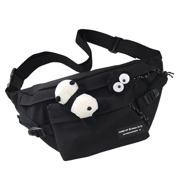 Crossbody torba, urbani stil, Oxford tkanina, uzorak slova/brojeva/teksta, proljeće 2025