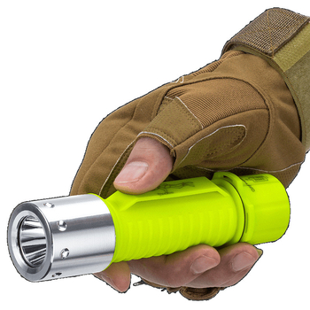 Дайвинг фенерче за подводно осветление, водоустойчиво, презареждащо се, пластмасов корпус, силна светлина, за морски риболов