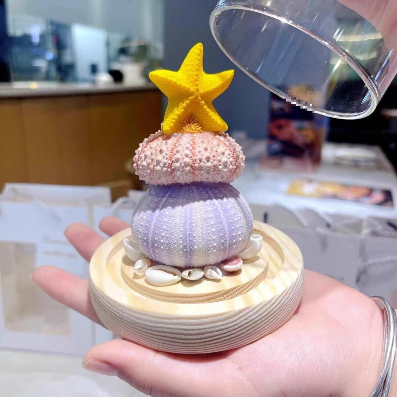 Kit DIY pentru lampă de noapte: meduză în cochilie de arici de mare – SHAOYU, Material: Altceva, Varietate: Altceva