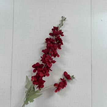 Umjetni cvijet Delphinium, flokirani svilenkasti materijal, reljefna tekstura, sorta 19037836944, pogodno za vjenčanja, rekvizite za fotografiranje i kućnu dekoraciju