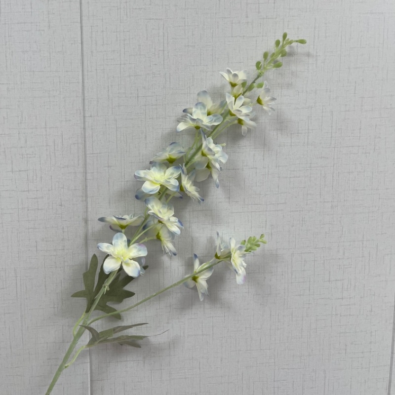 Umjetni cvijet Delphinium, flokirani svilenkasti materijal, reljefna tekstura, sorta 19037836944, pogodno za vjenčanja, rekvizite za fotografiranje i kućnu dekoraciju