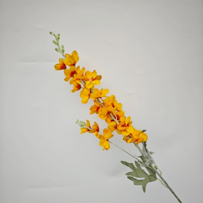 Umjetni cvijet Delphinium, flokirani svilenkasti materijal, reljefna tekstura, sorta 19037836944, pogodno za vjenčanja, rekvizite za fotografiranje i kućnu dekoraciju