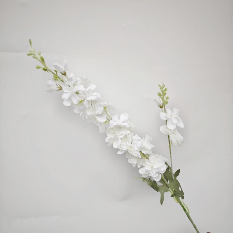 Umjetni cvijet Delphinium, flokirani svilenkasti materijal, reljefna tekstura, sorta 19037836944, pogodno za vjenčanja, rekvizite za fotografiranje i kućnu dekoraciju