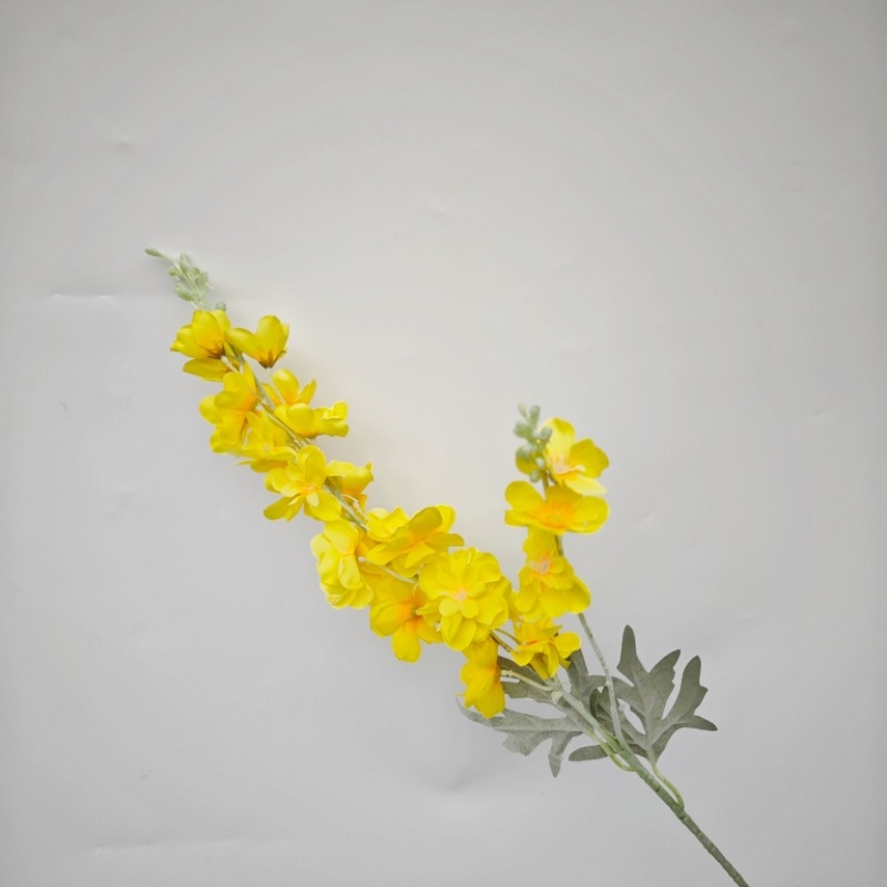 Umjetni cvijet Delphinium, flokirani svilenkasti materijal, reljefna tekstura, sorta 19037836944, pogodno za vjenčanja, rekvizite za fotografiranje i kućnu dekoraciju