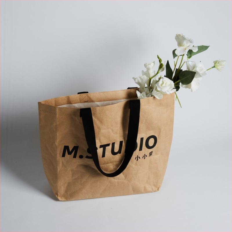 Dupani audinio pirkinių krepšiai su logotipo spauda – pritaikomi reklamos kampanijoms