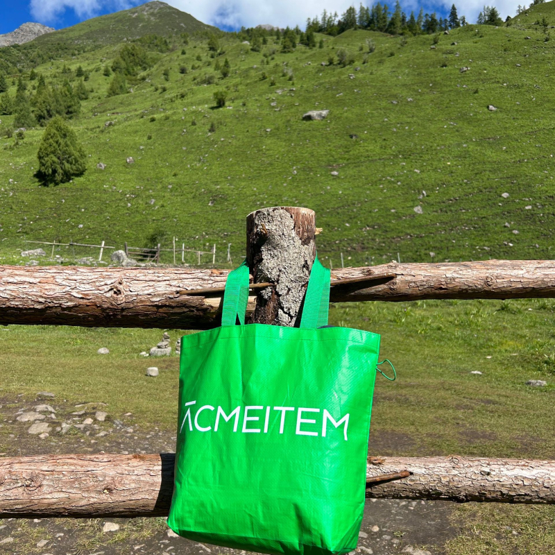 Genți de cumpărături țesute Dupani cu logo imprimat – personalizabile pentru promoții publicitare