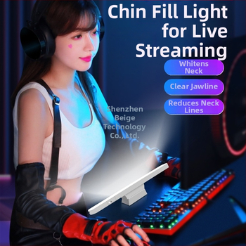 LED svetlo pre živý prenos, 15W, trojfarebná teplota farby, stolný držiak na tvár a krk