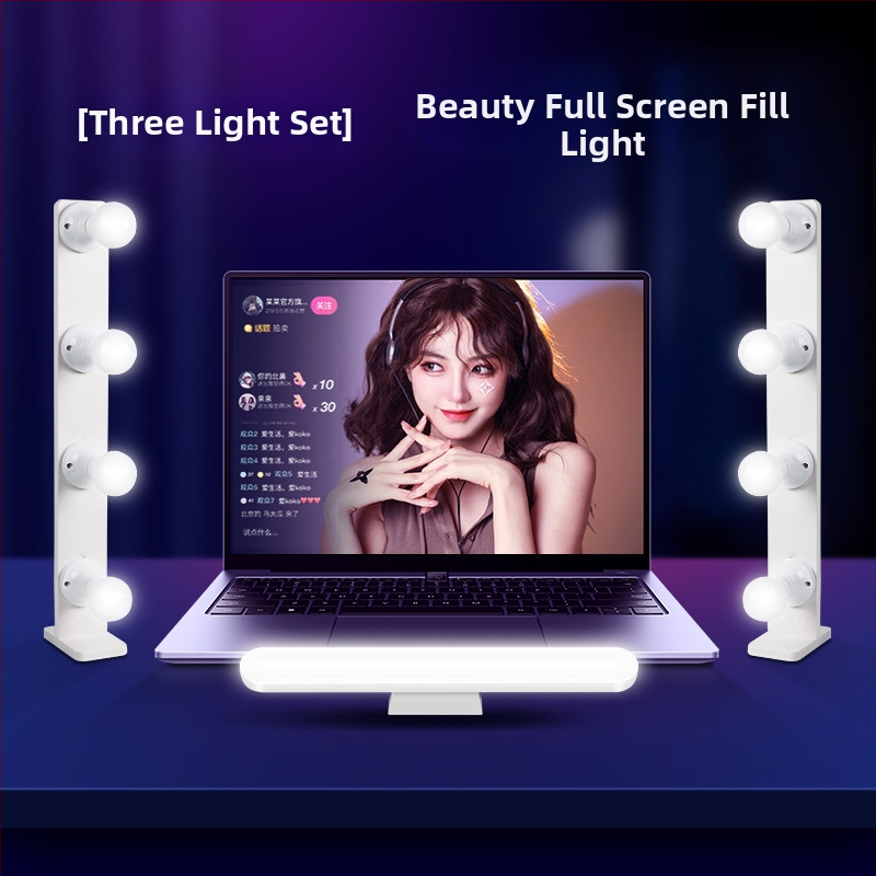 LED svetlo pre živý prenos, 15W, trojfarebná teplota farby, stolný držiak na tvár a krk