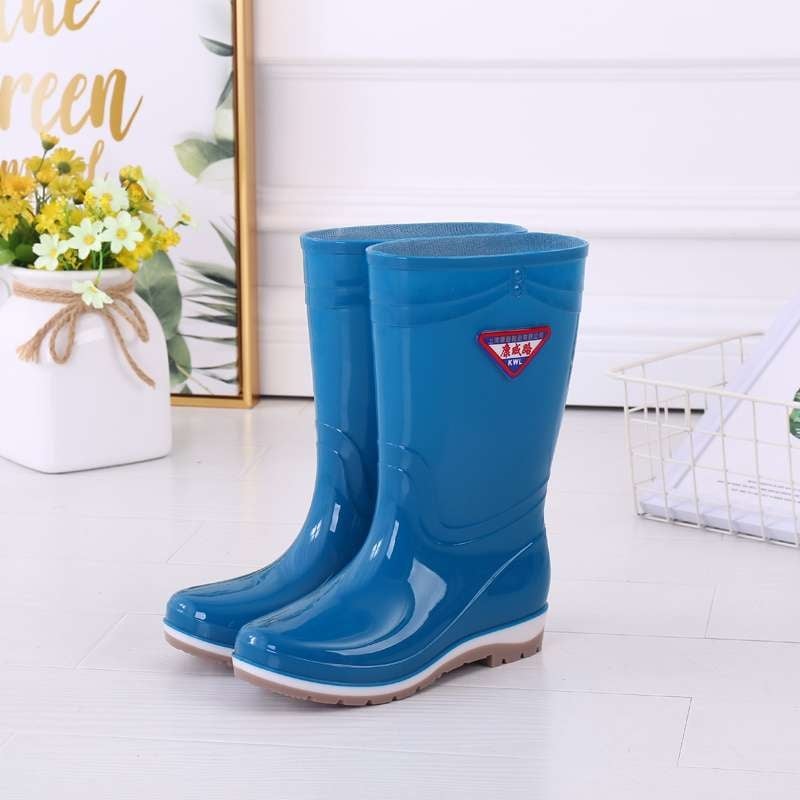 Ženske gumijaste čizme za kišu, s visokim vratom, fleece podstava, gornji dio od gume, protuklizna potplat, za jesen i zimu