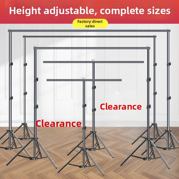 Teleskopinis fonų laikiklis fotografijoms, audiniams ir popieriniams fonams