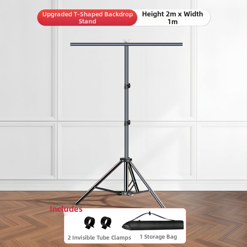 Teleskopinis fonų laikiklis fotografijoms, audiniams ir popieriniams fonams