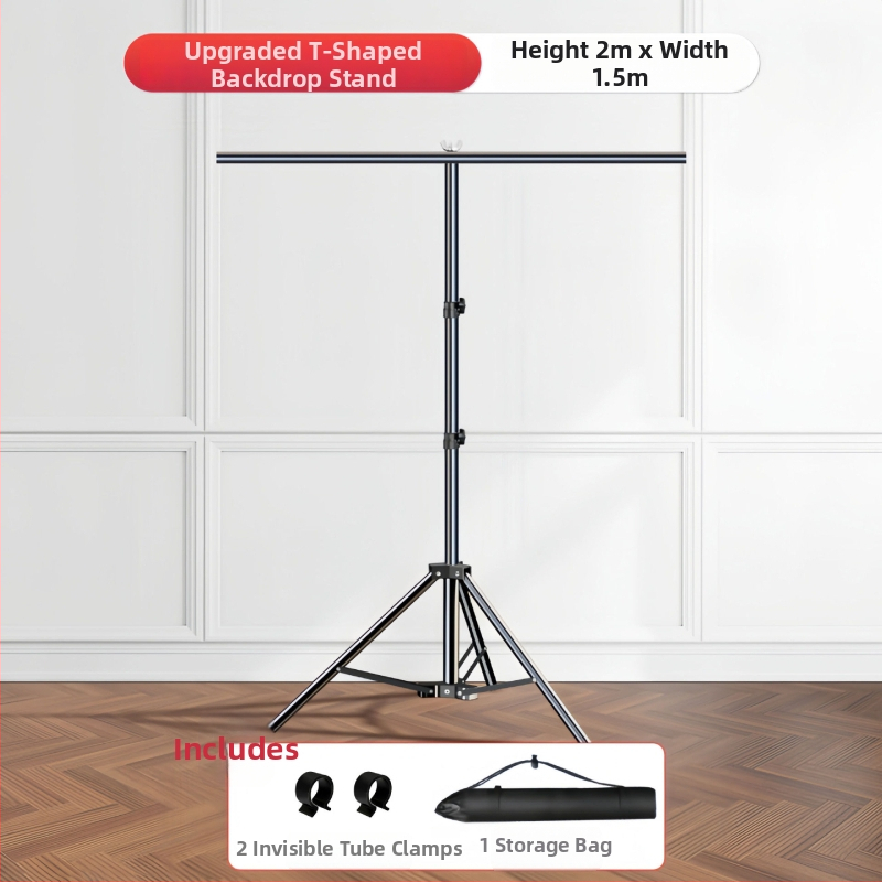 Teleskopinis fonų laikiklis fotografijoms, audiniams ir popieriniams fonams