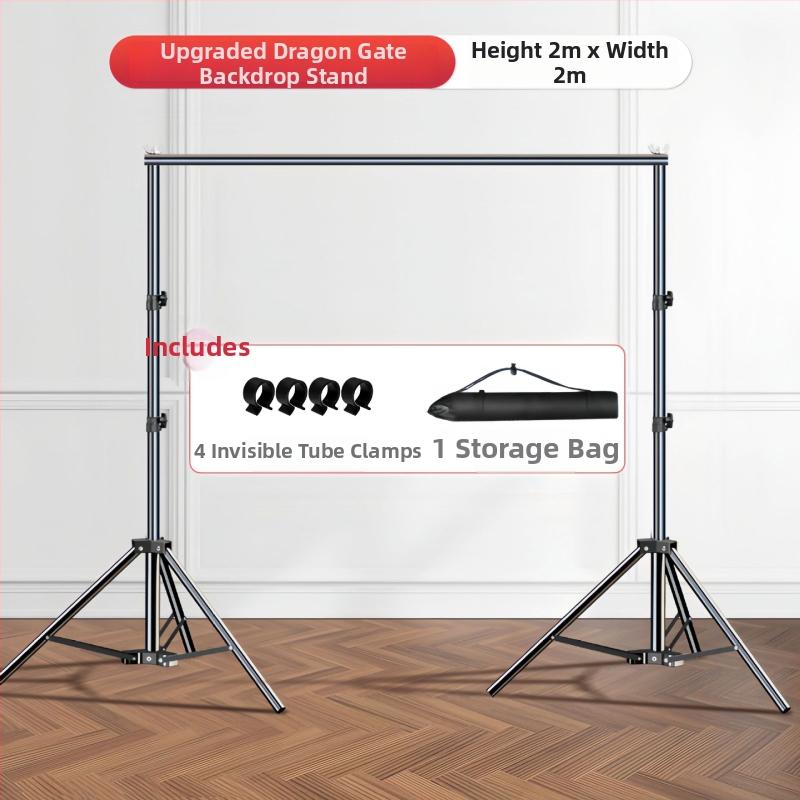 Teleskopinis fonų laikiklis fotografijoms, audiniams ir popieriniams fonams