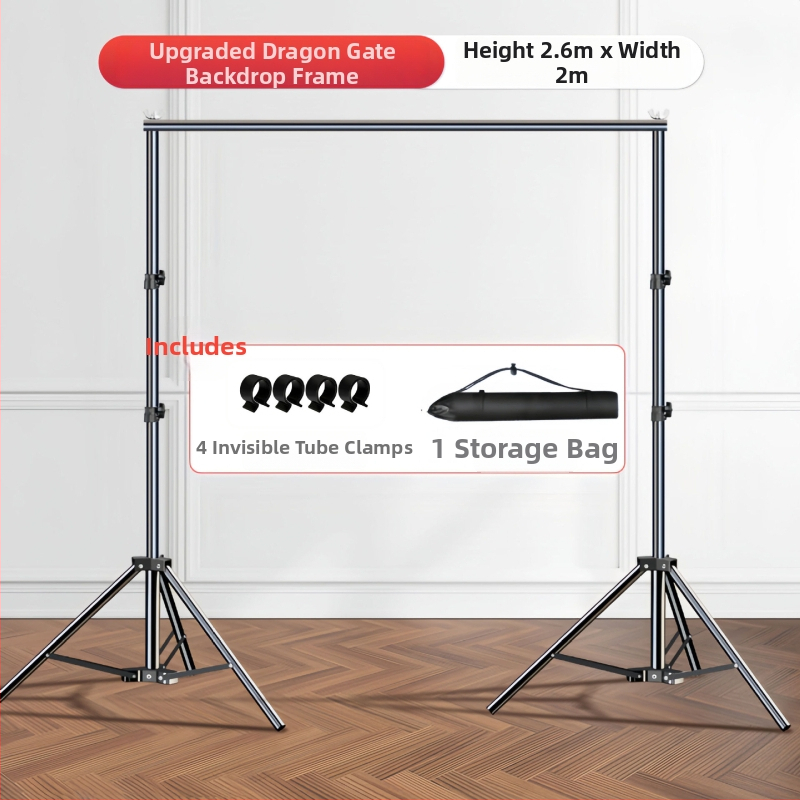 Teleskopinis fonų laikiklis fotografijoms, audiniams ir popieriniams fonams