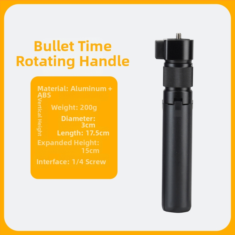 Selfie pálca forgó fogantyúval és kinyitható rúddal — alumíniumötvözet, 3 m hossz, teherbírás 2 kg, csőátmérő 2,5 cm, 5 szakasz