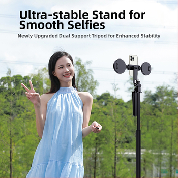 Alumīnija sakausējuma selfie statīvs ar tālvadības pulti un Bluetooth, modelis H29, vertikāla uzņemšana